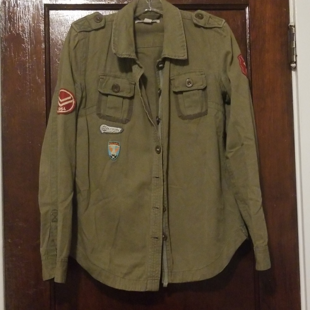 Military Style Button Down